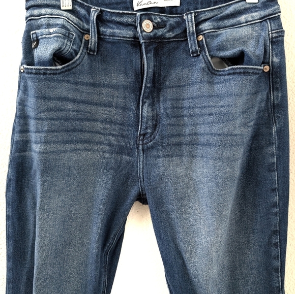 Kancan Flare High Rise Ripped Jeans 29 Bell Bottom Frayed Hem - Picture 2 of 6